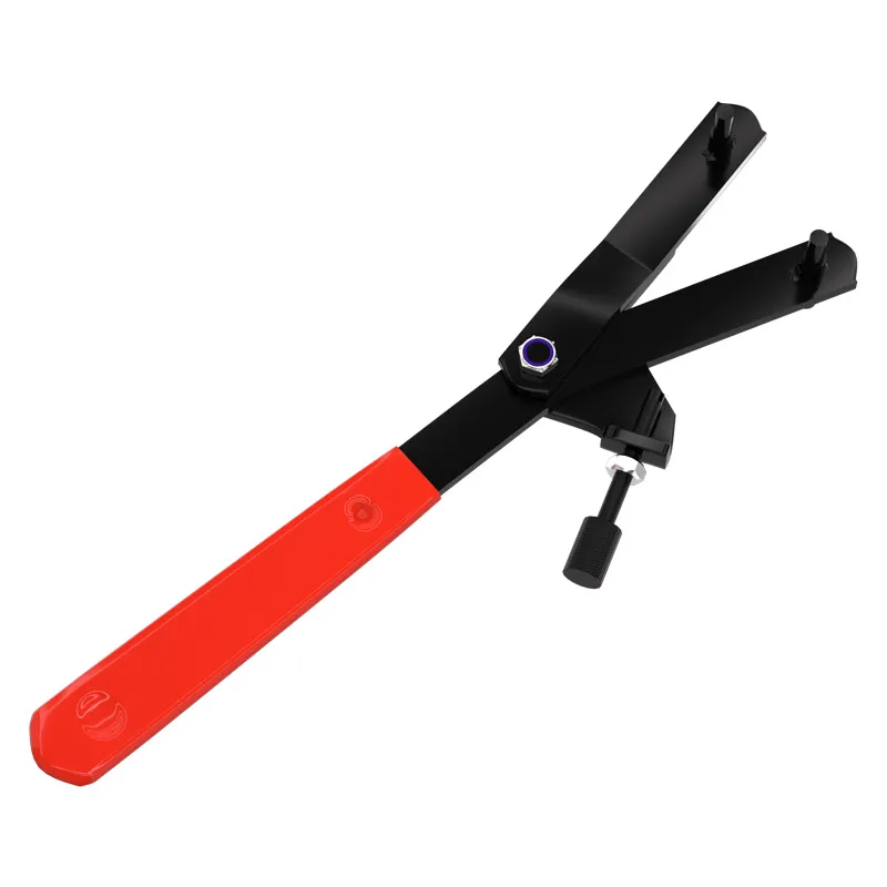 Universal Flywheel Variator Clutch Holding Wrench – Adjustable Locking Spanner Tool for Motorcycle & Scooter Belt Pulley, Magneto, and CVT Removal & Installation
